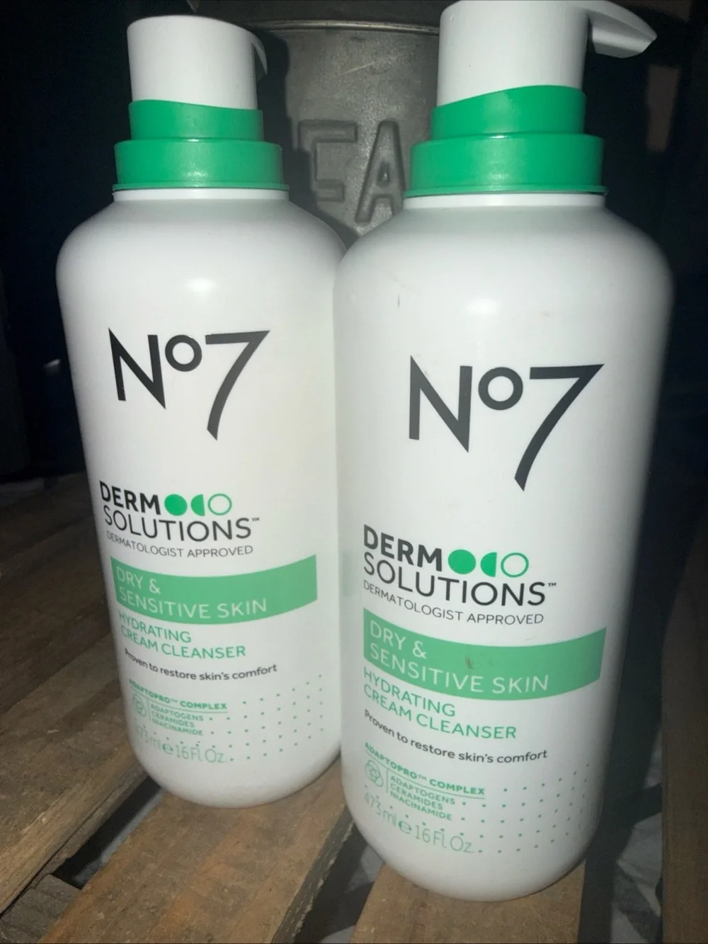 2- no 7 Derm Soltions  Hydrating Cream Cleanser for Dry & Sensitive Skin - 16 oz